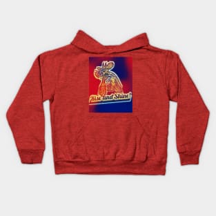 Rise and Shine!  Rooster with Large Comb Kids Hoodie